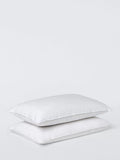 John Lewis goose feather down pillow pair standard firm UK version
