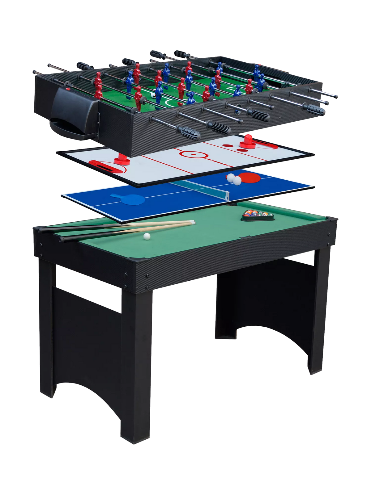 Gamesson Jupiter 4-in-1 games table with accessories, UK version