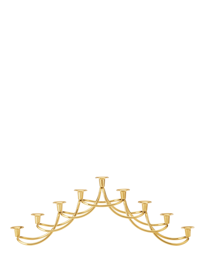 John Lewis Georg Jensen Harmony Gold Plated Menorah- Buy online at McGrocer