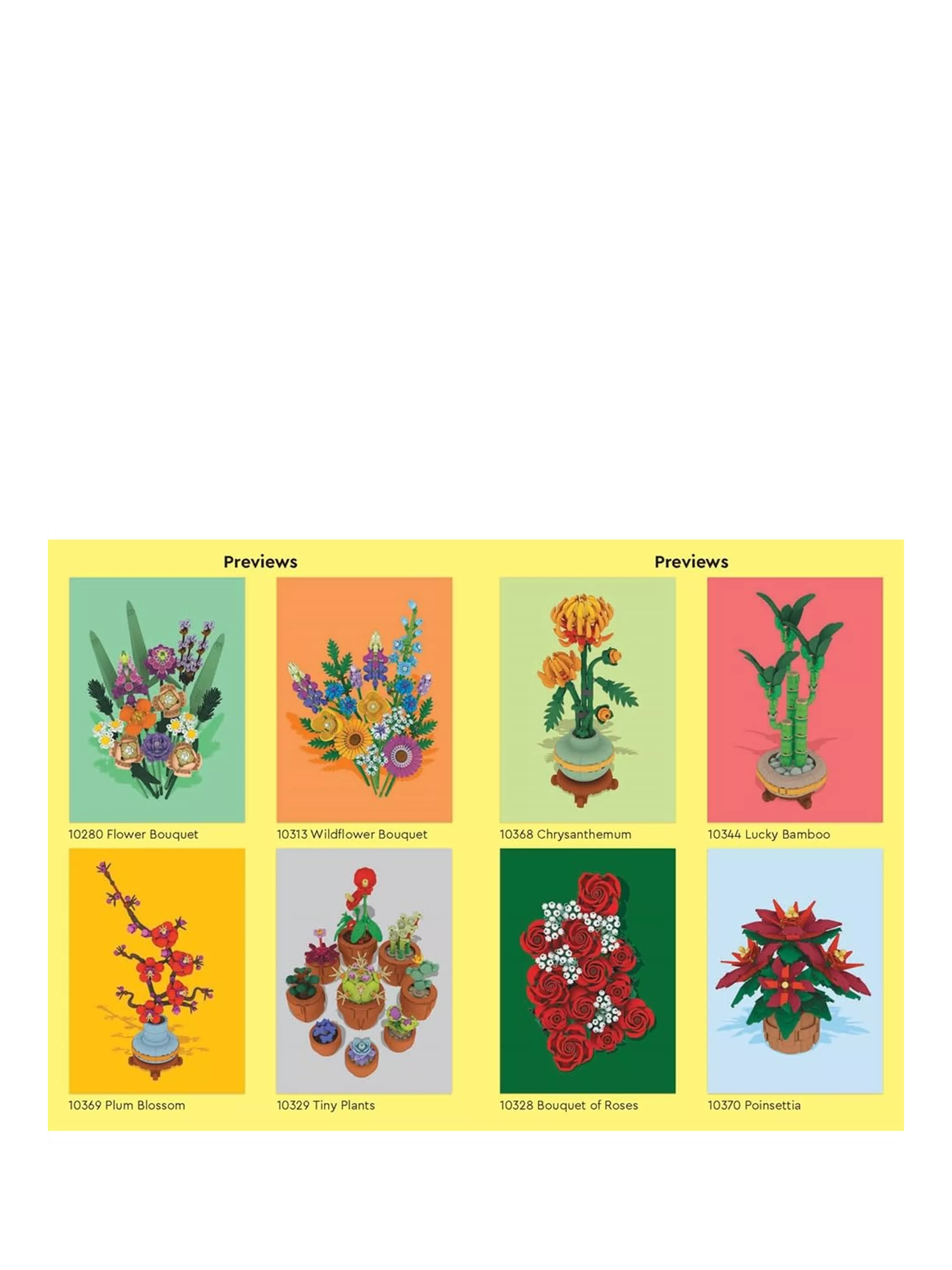 LEGO Botanicals sticker art book 32-page - British product