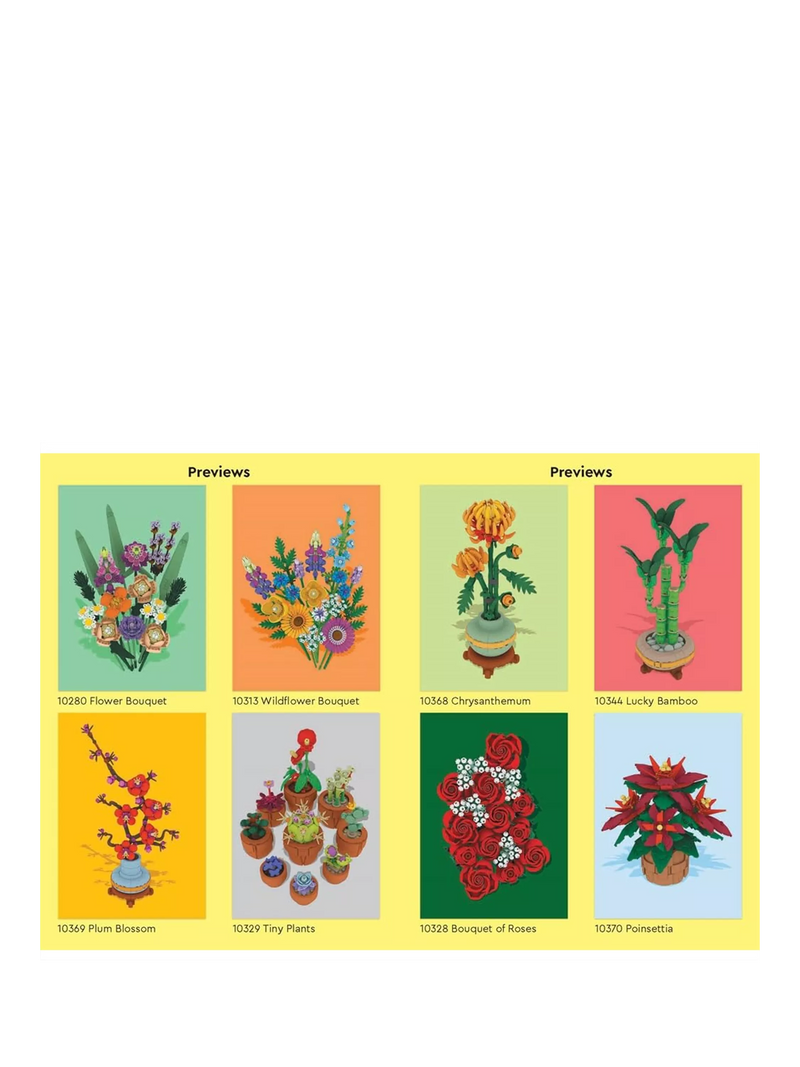 LEGO Botanicals sticker art book 32-page - British product