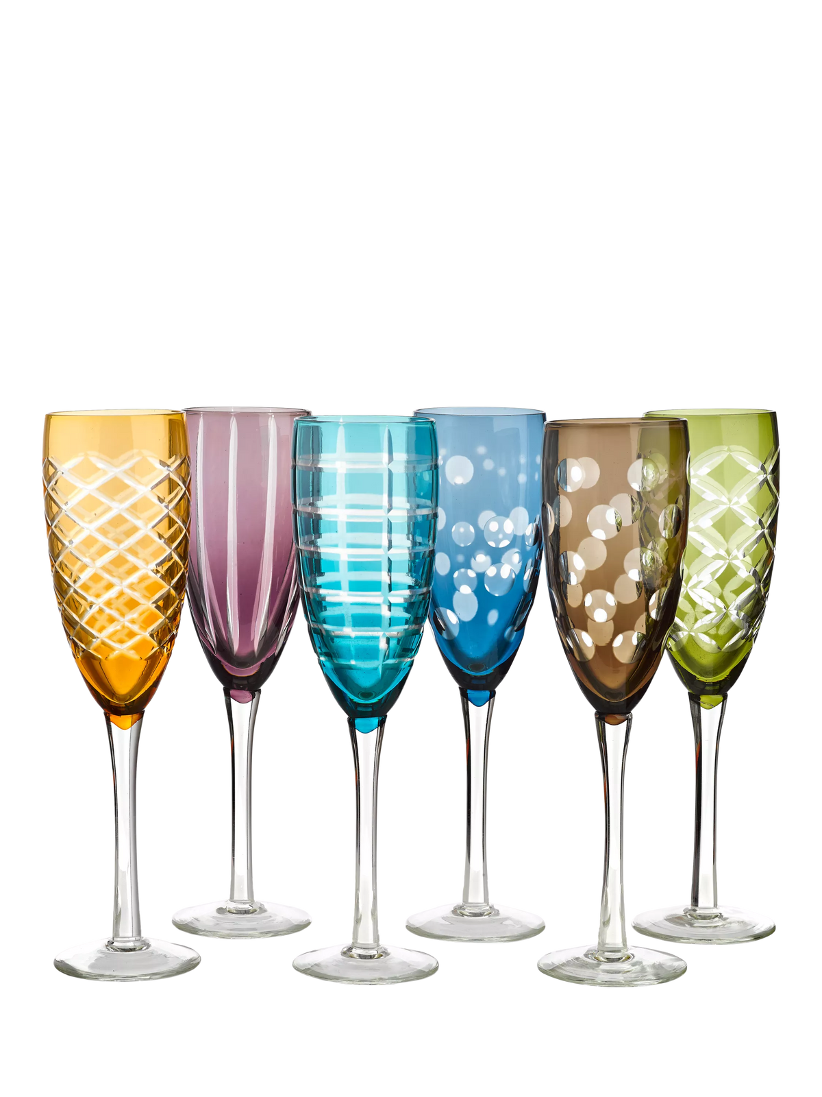 pols potten Cuttings champagne flutes set of 6 230ml, imported from the UK