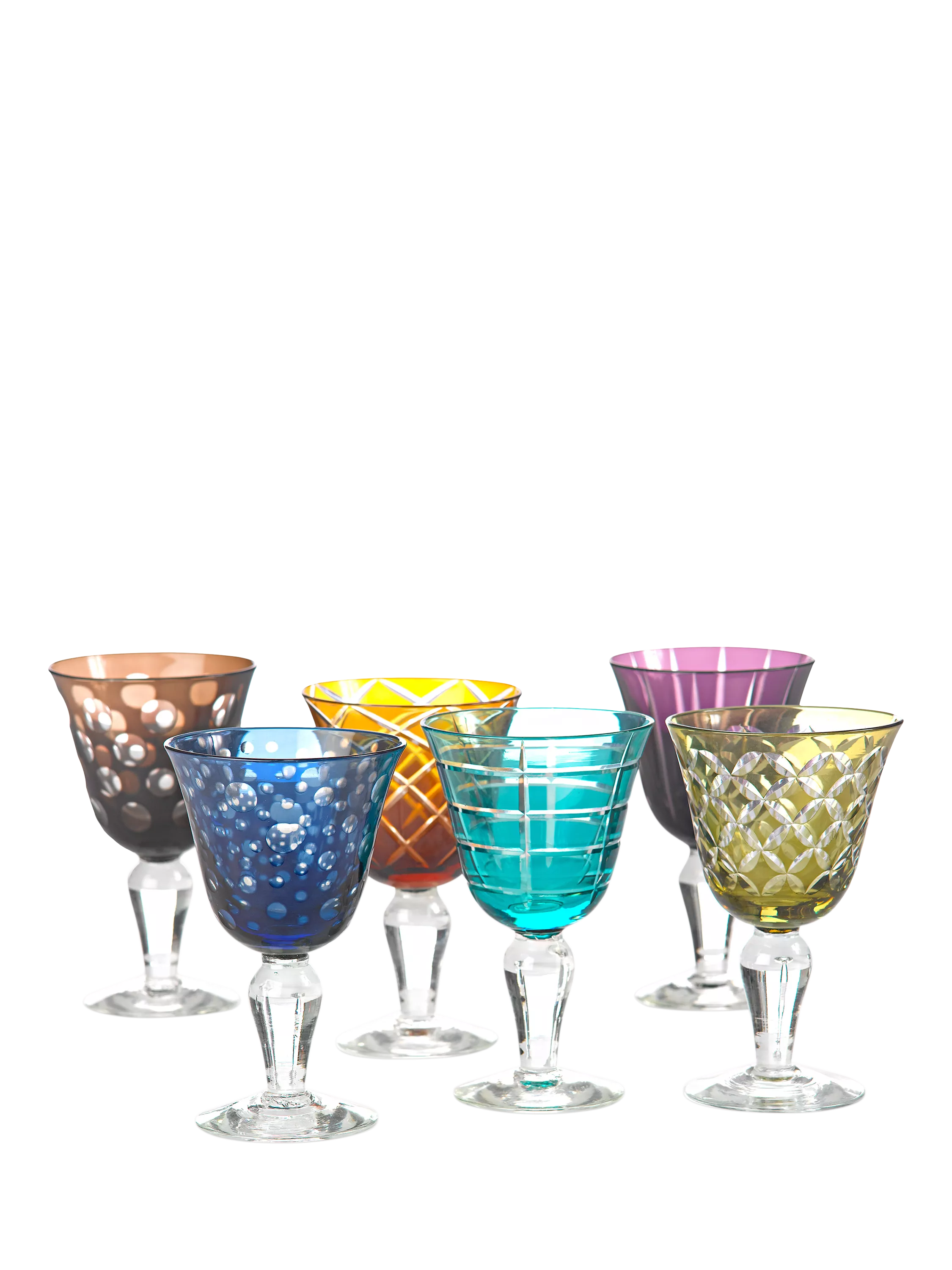 pols potten Cuttings wine glasses set of 6 250ml, UK version