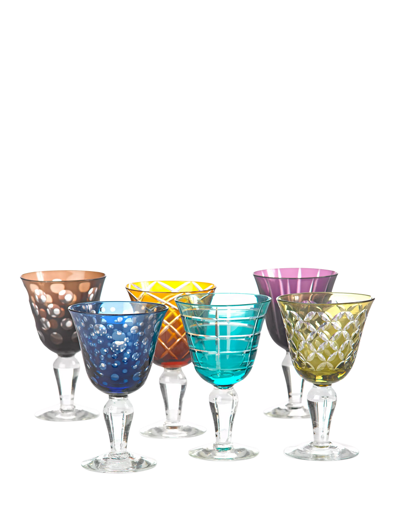 pols potten Cuttings wine glasses set of 6 250ml, UK version