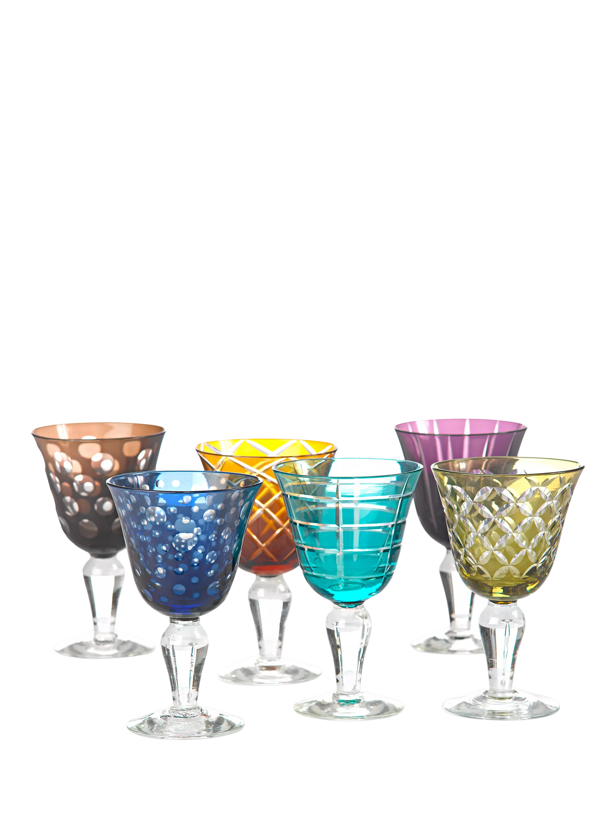 pols potten Cuttings wine glasses set of 6 250ml, UK version