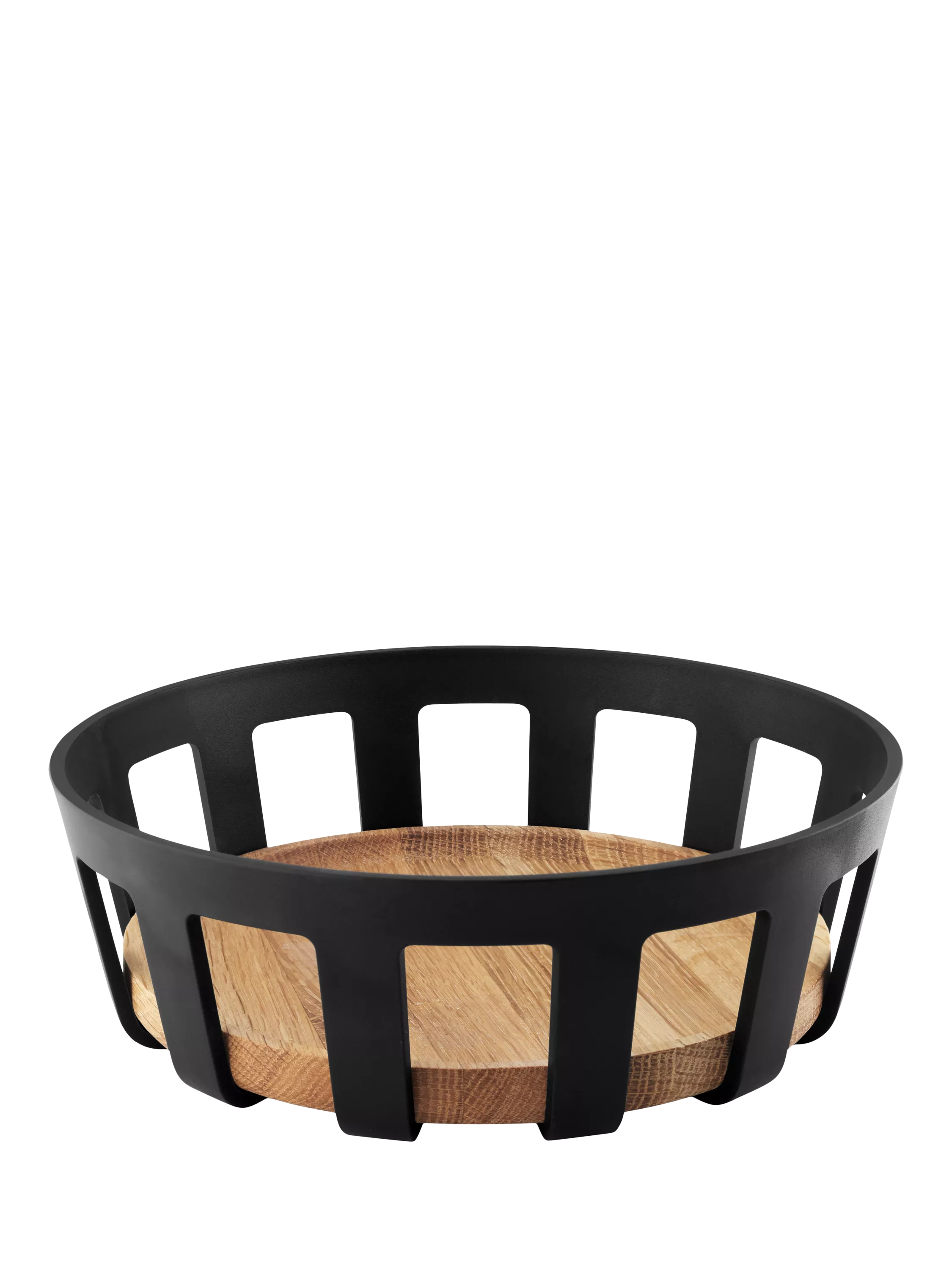 Eva Solo bread basket black/natural with bamboo base (British brand)