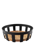 Eva Solo bread basket black/natural with bamboo base (British brand)