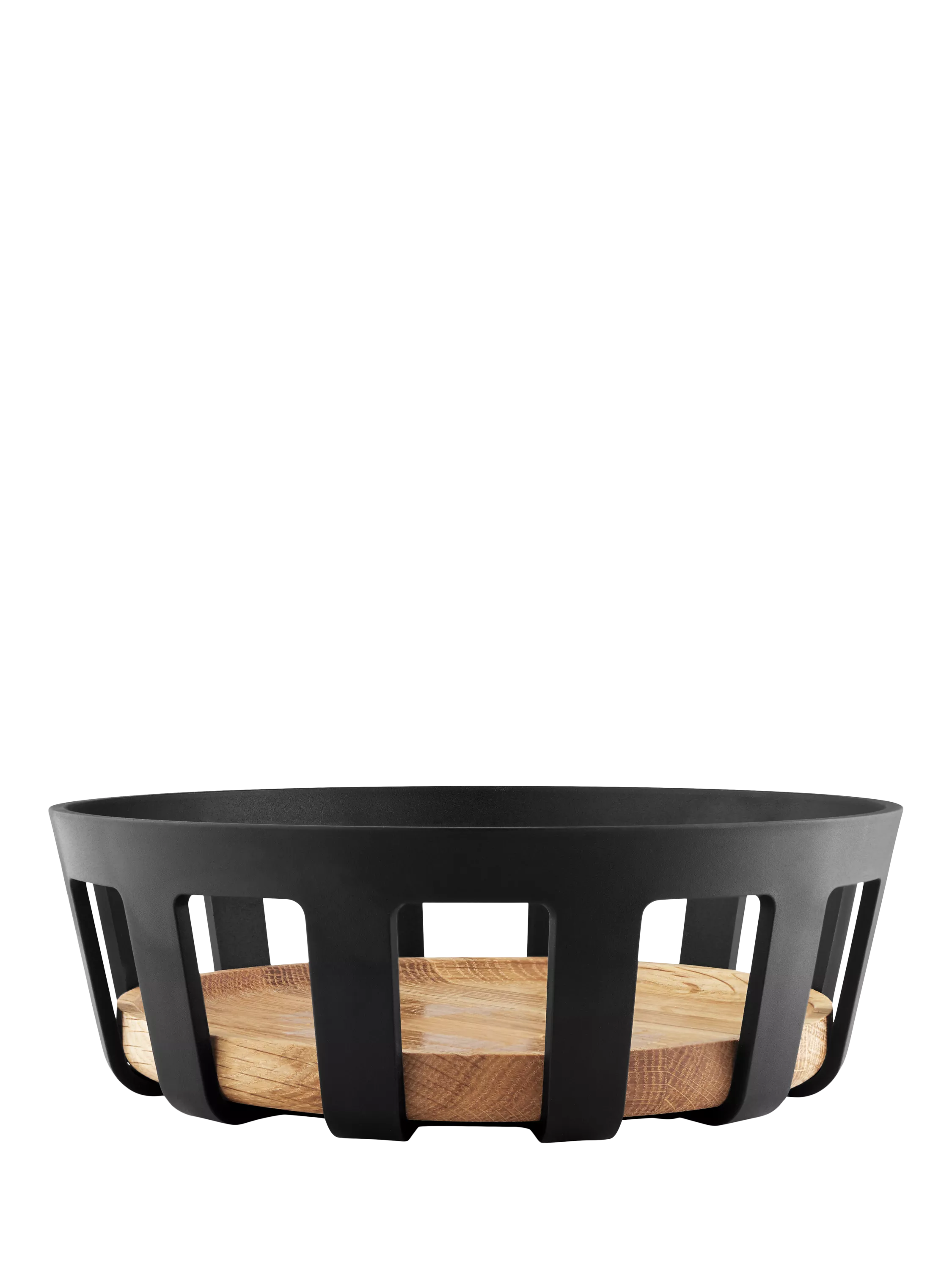 Eva Solo bread basket black/natural with bamboo base (British brand)