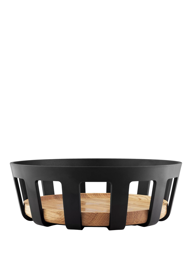 Eva Solo bread basket black/natural with bamboo base (British brand)