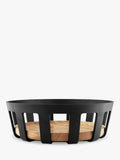 Eva Solo bread basket black/natural with bamboo base (British brand)