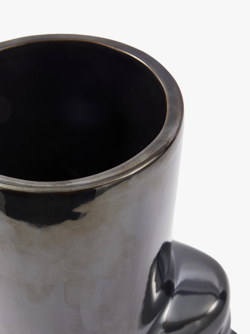 pols potten vase upside down head long neck metallic H32.5cm - British product