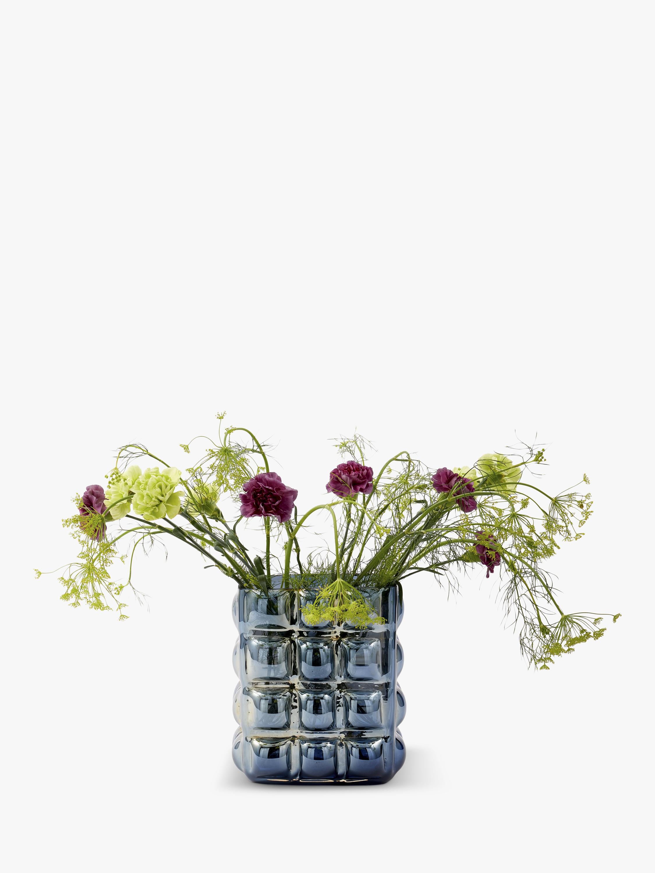 Pols Potten Bubble large glass vase blue (British brand)