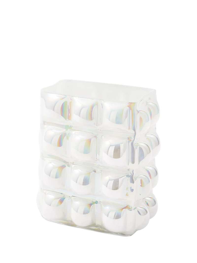 pols potten Bubble Large Glass Vase white, imported from the UK
