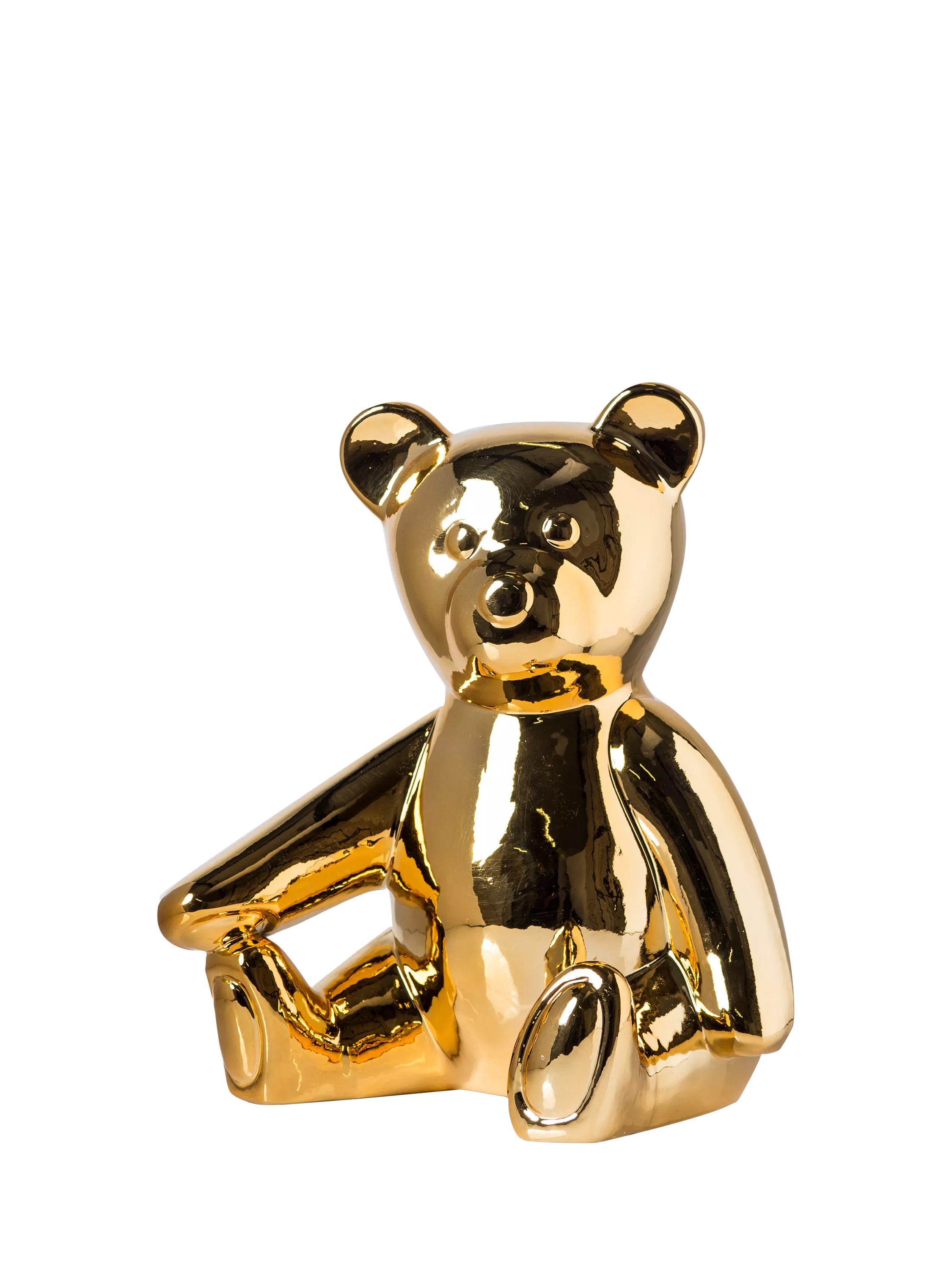 pols potten teddy moneybox gold, UK version