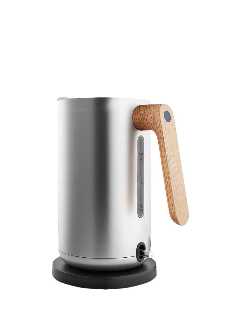 Eva Solo oak handle kettle 1.5L silver, UK version