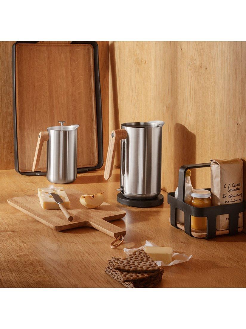 Eva Solo oak handle kettle 1.5L silver, UK version