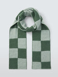 John Lewis recycled wool check scarf (British brand)