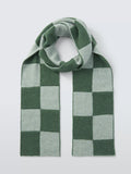 John Lewis recycled wool check scarf (British brand)