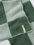 John Lewis recycled wool check scarf (British brand)