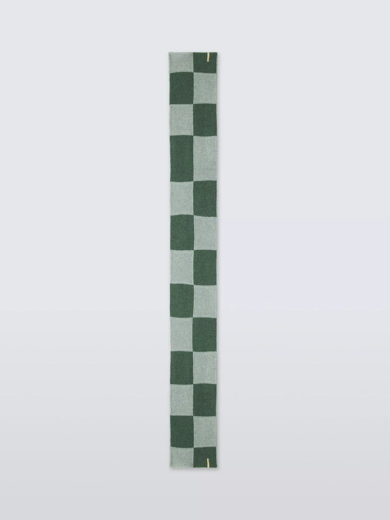 John Lewis recycled wool check scarf (British brand)