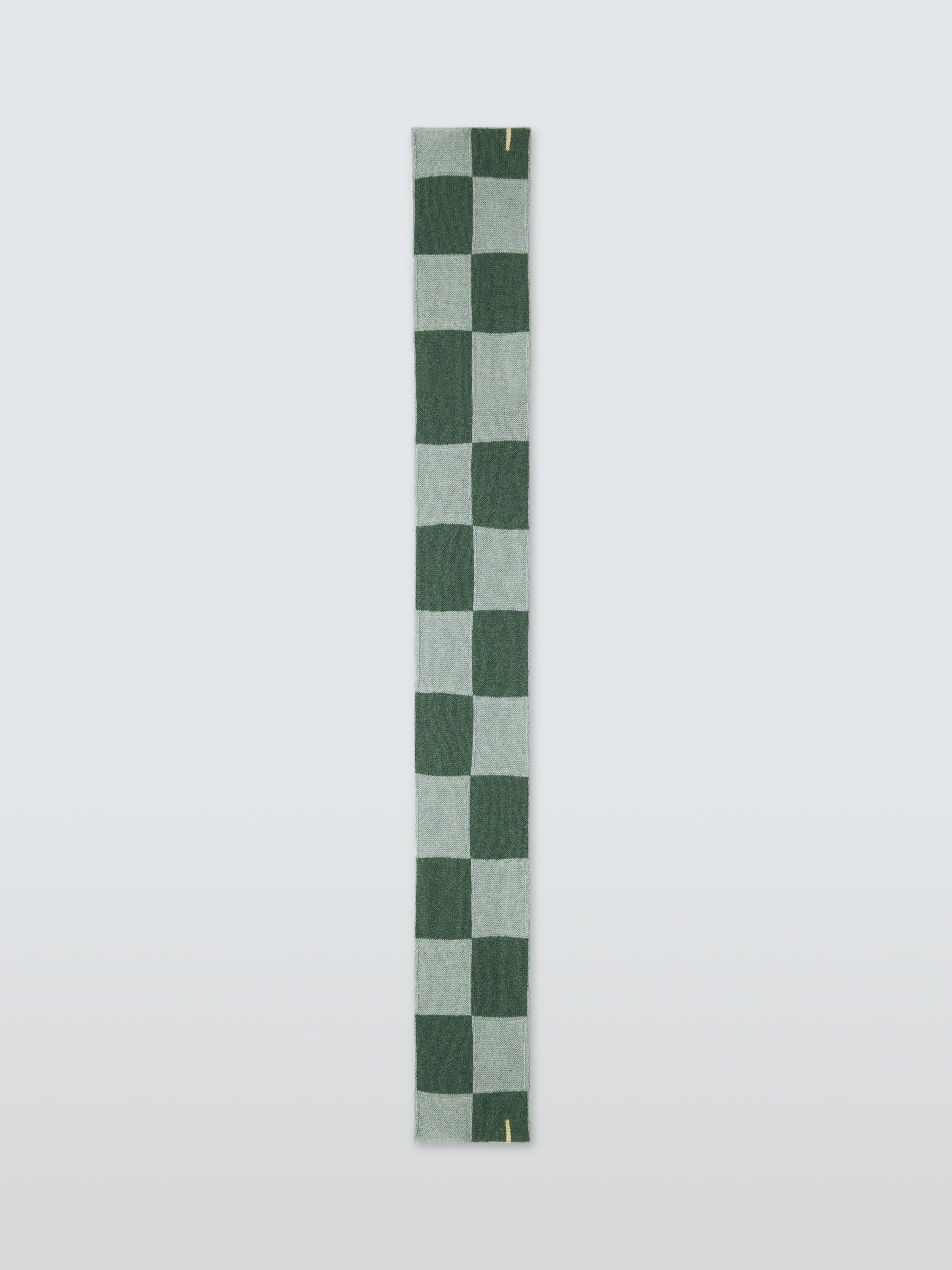John Lewis recycled wool check scarf (British brand)