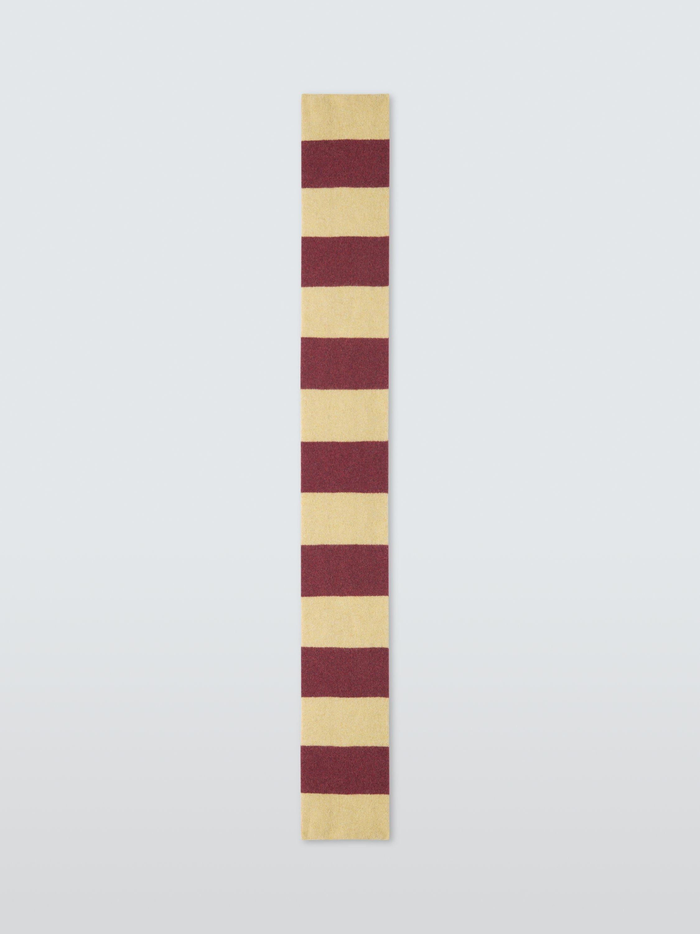 John Lewis recycled wool striped scarf (British brand)