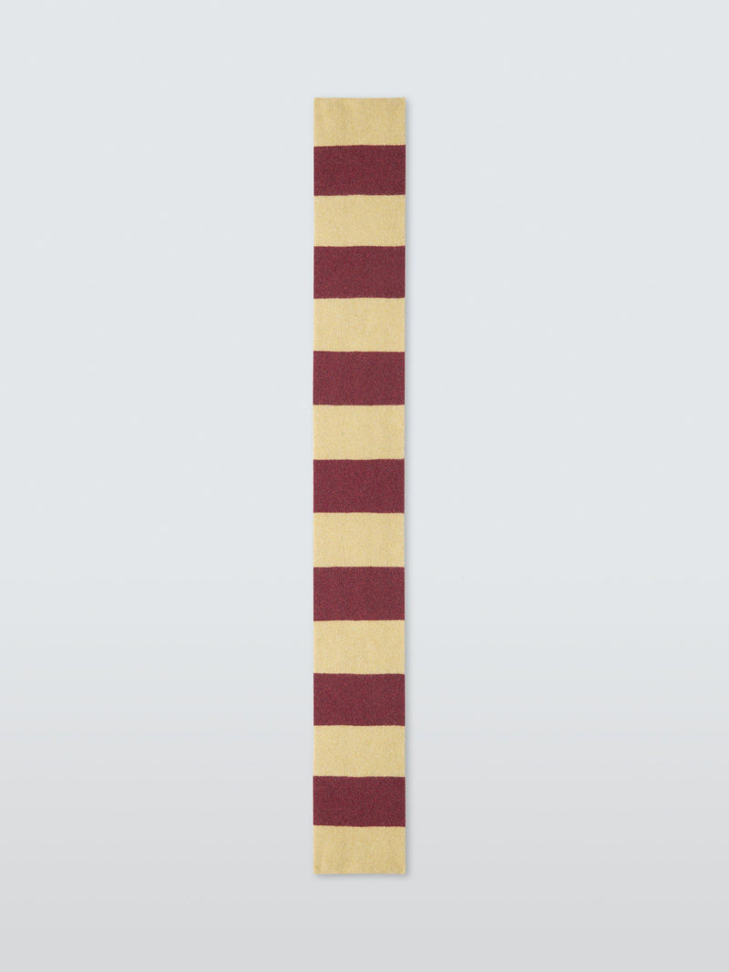John Lewis recycled wool striped scarf (British brand)