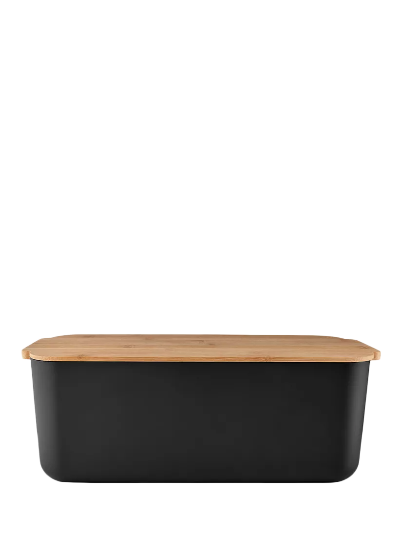 Eva Solo bamboo lid bread bin black, UK version