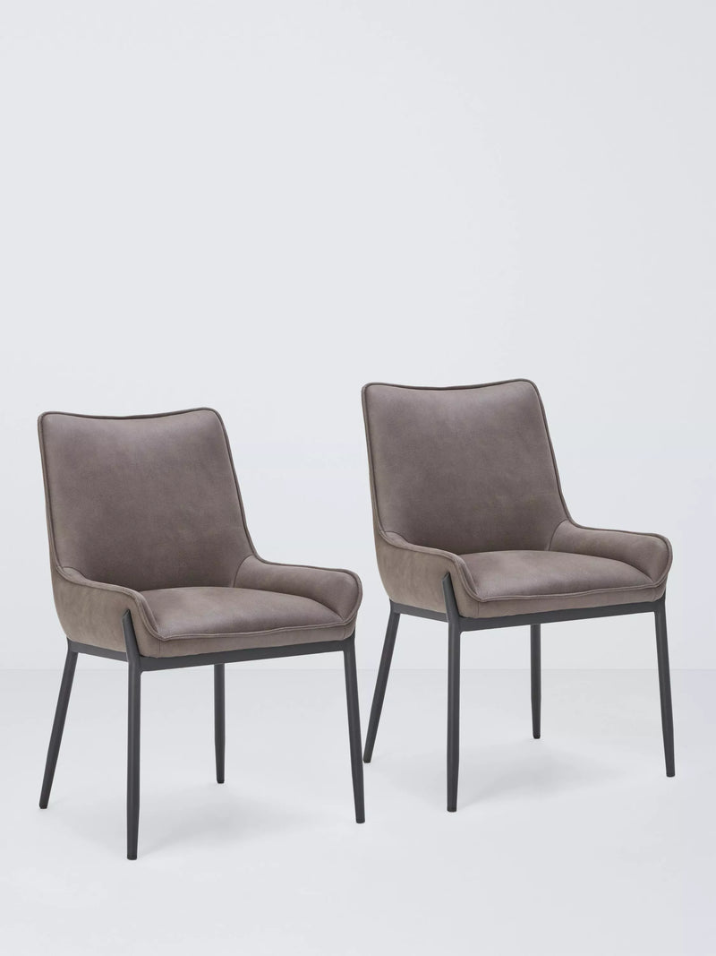 John Lewis Calgary Dining Side Chair, Set of 2, Mocha