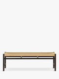 John Lewis Reed dining bench oak paper cord seat, imported from the UK