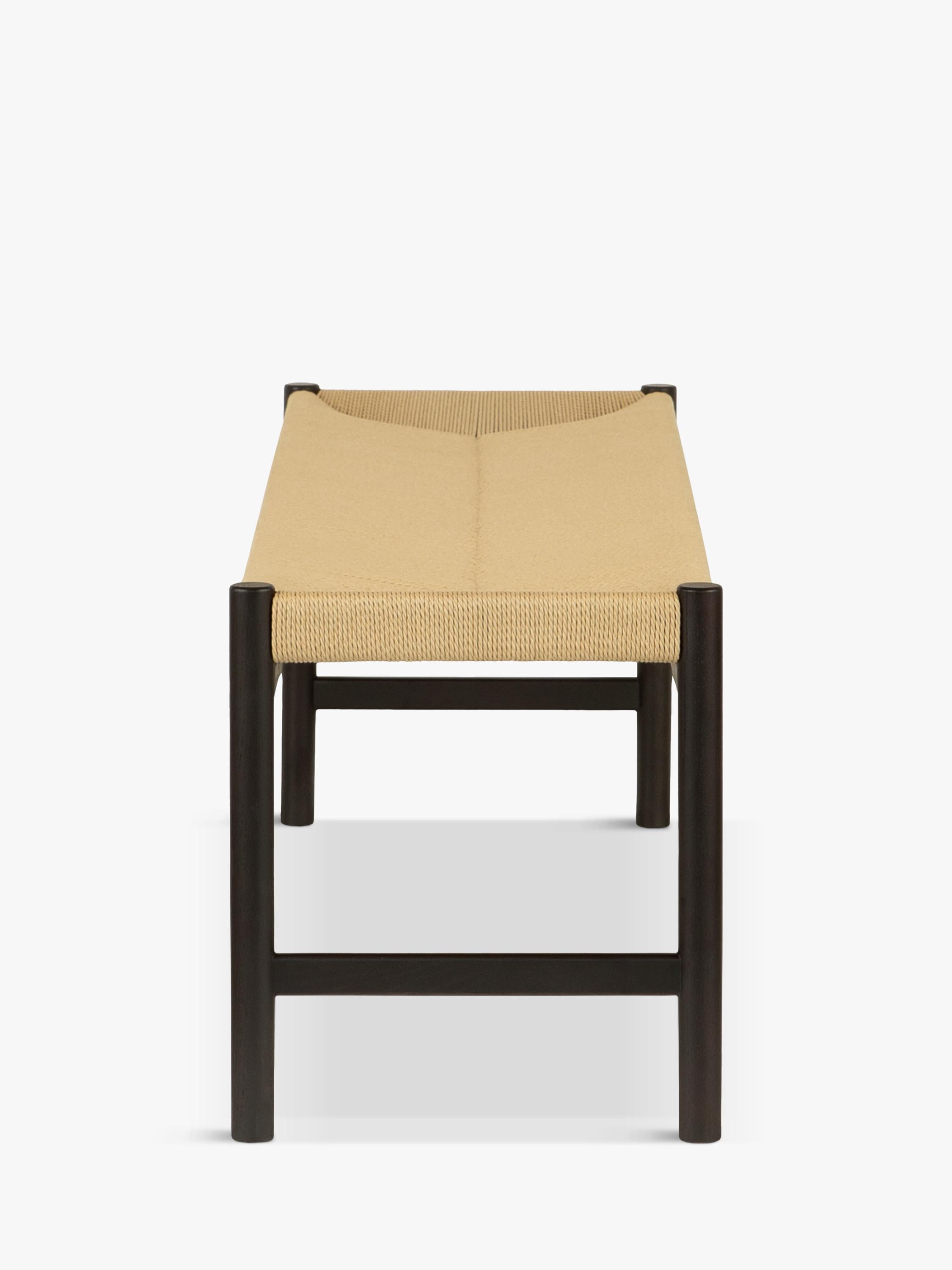 John Lewis Reed dining bench oak paper cord seat, imported from the UK