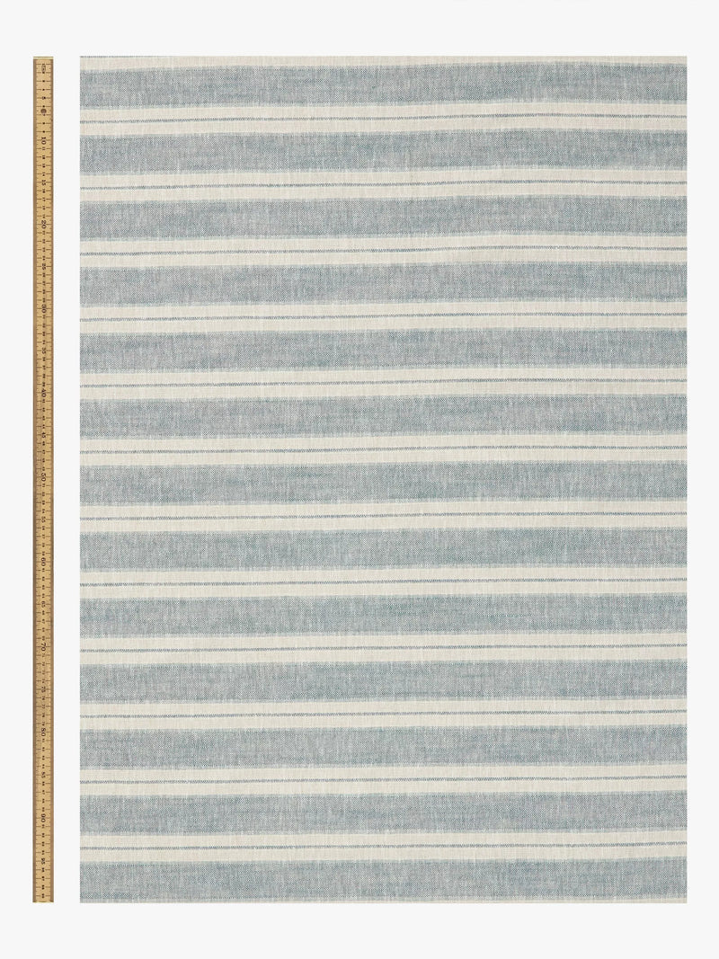 John Lewis Whitby Stripe furnishing fabric Bluestone, UK version