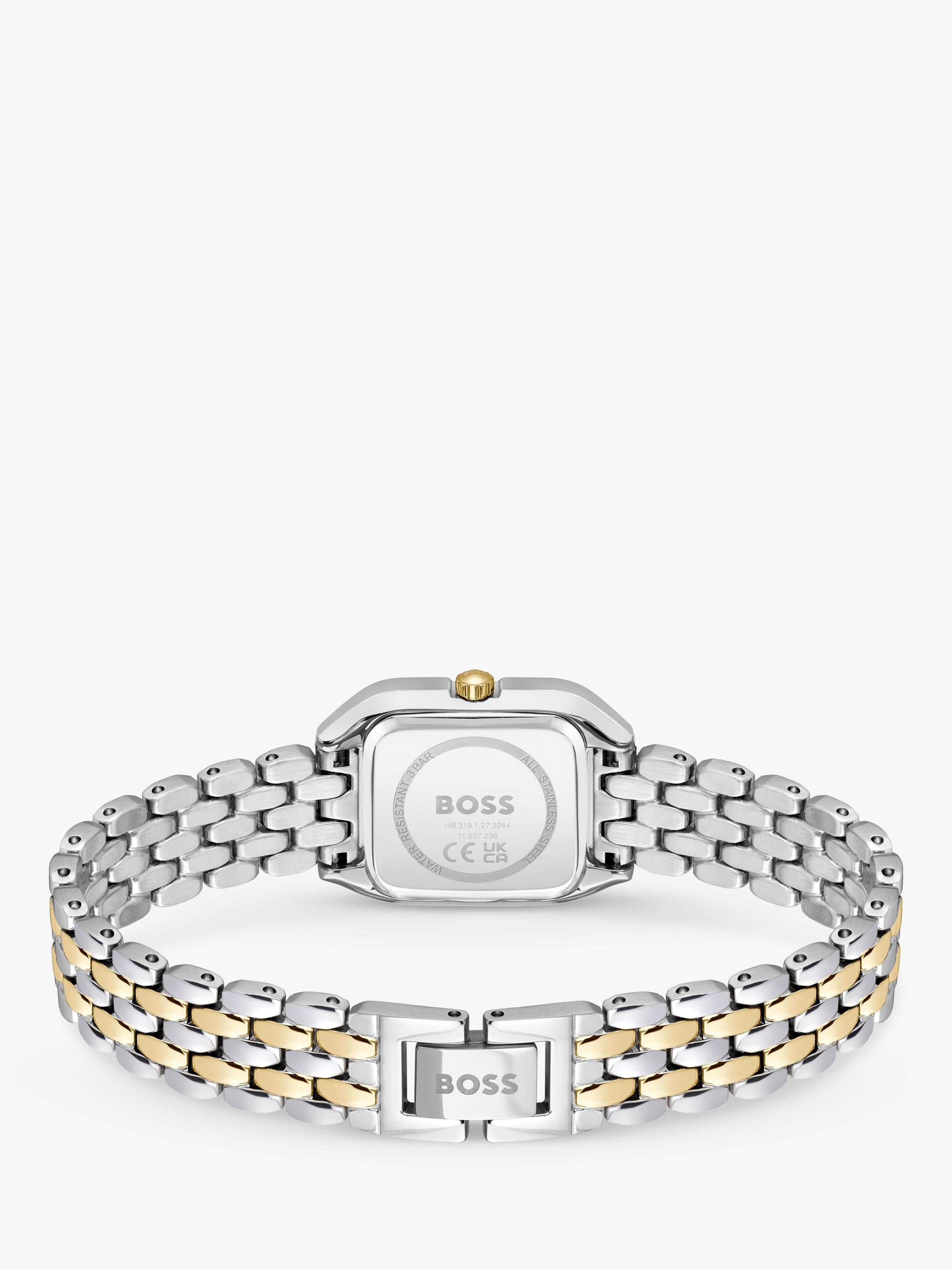 HUGO BOSS Mae Petite green dial bi-colour watch - British product