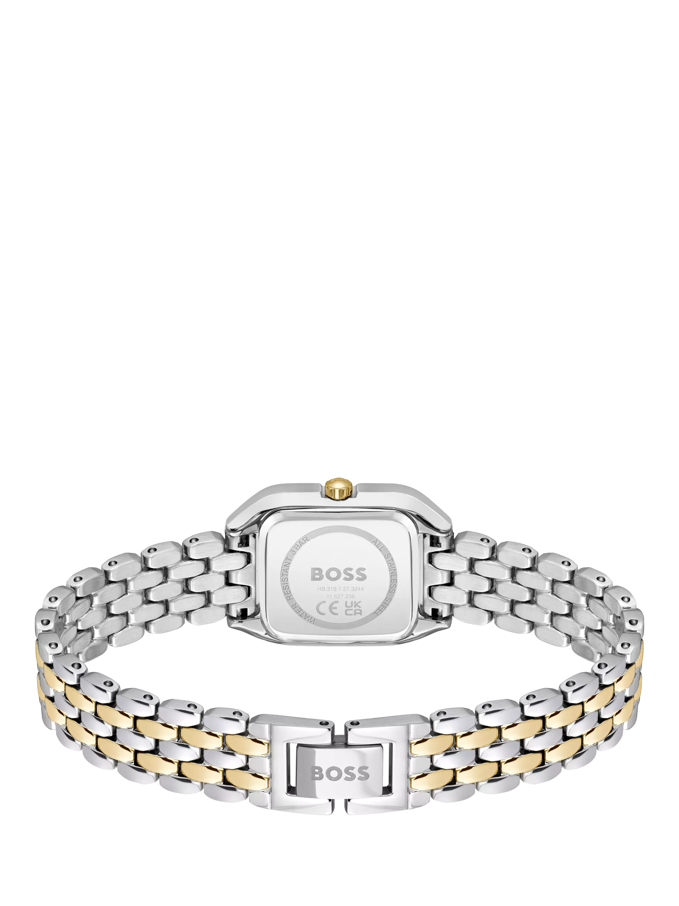 HUGO BOSS Mae Petite green dial bi-colour watch - British product