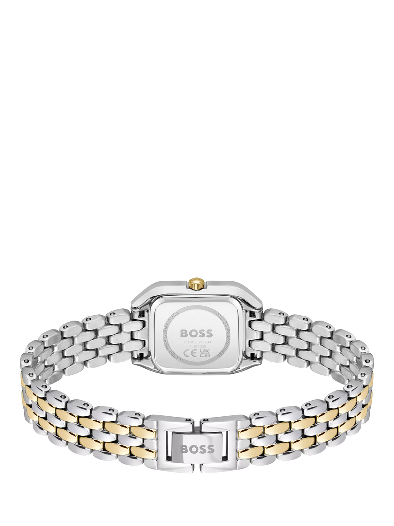 HUGO BOSS Mae Petite green dial bi-colour watch - British product