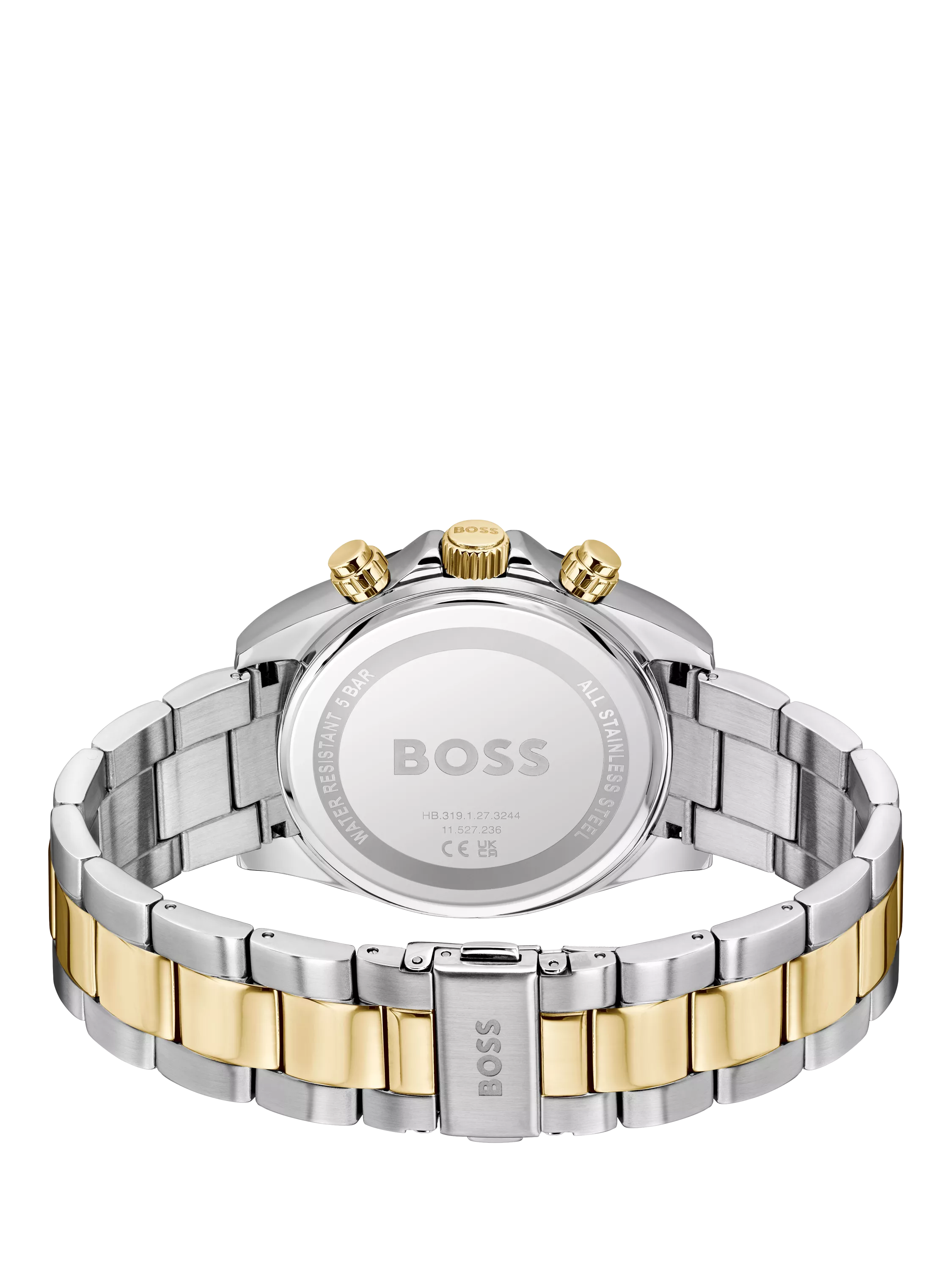 HUGO BOSS Here chronograph watch bi-colour bracelet, imported from the UK