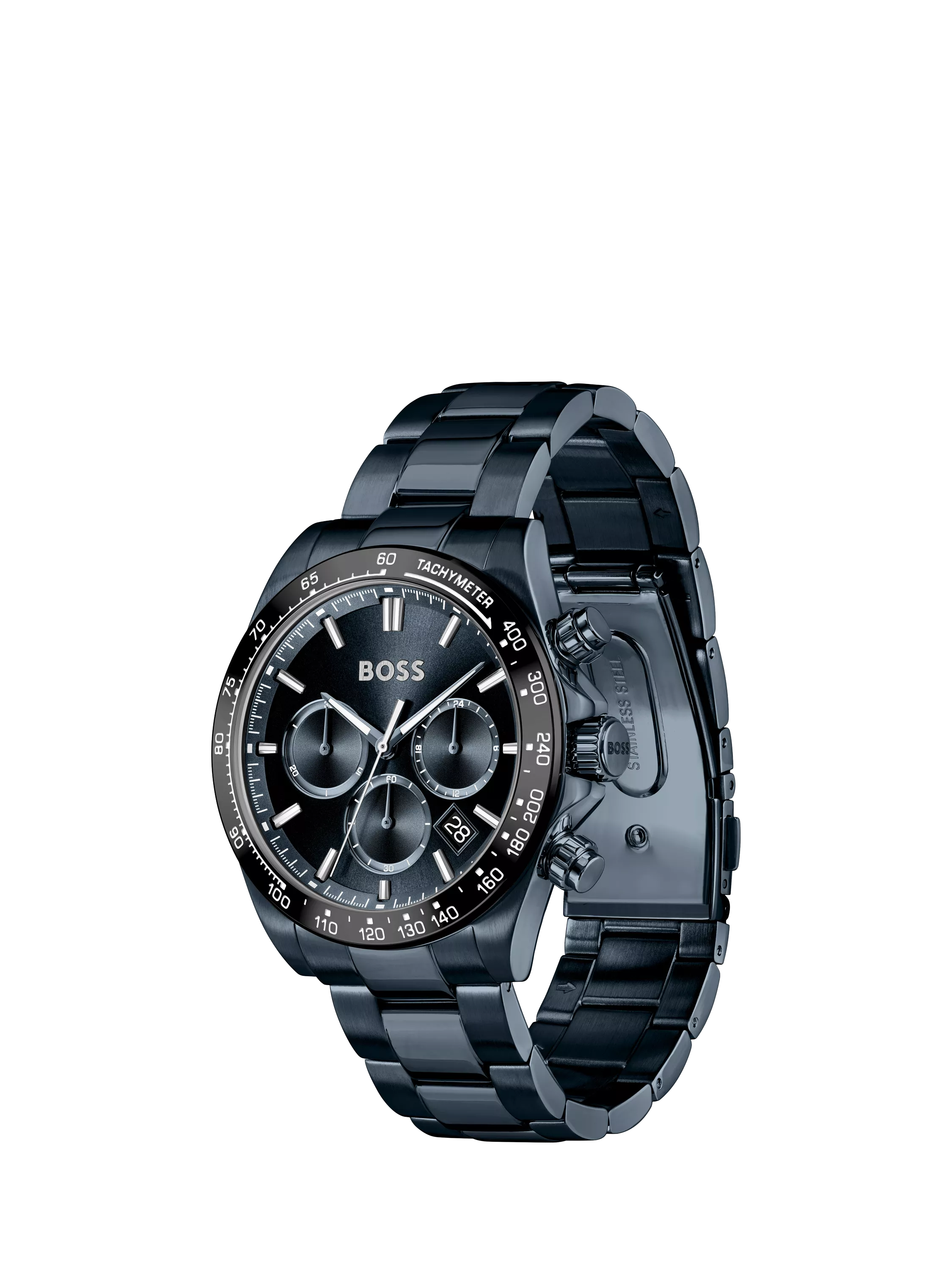 HUGO BOSS Hero Chronograph blue dial watch - British product