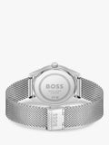 Hugo Boss men's Principle Master mesh strap watch blue dial, UK version