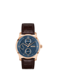 HUGO BOSS Principle Master watch 41mm brown leather strap, UK version