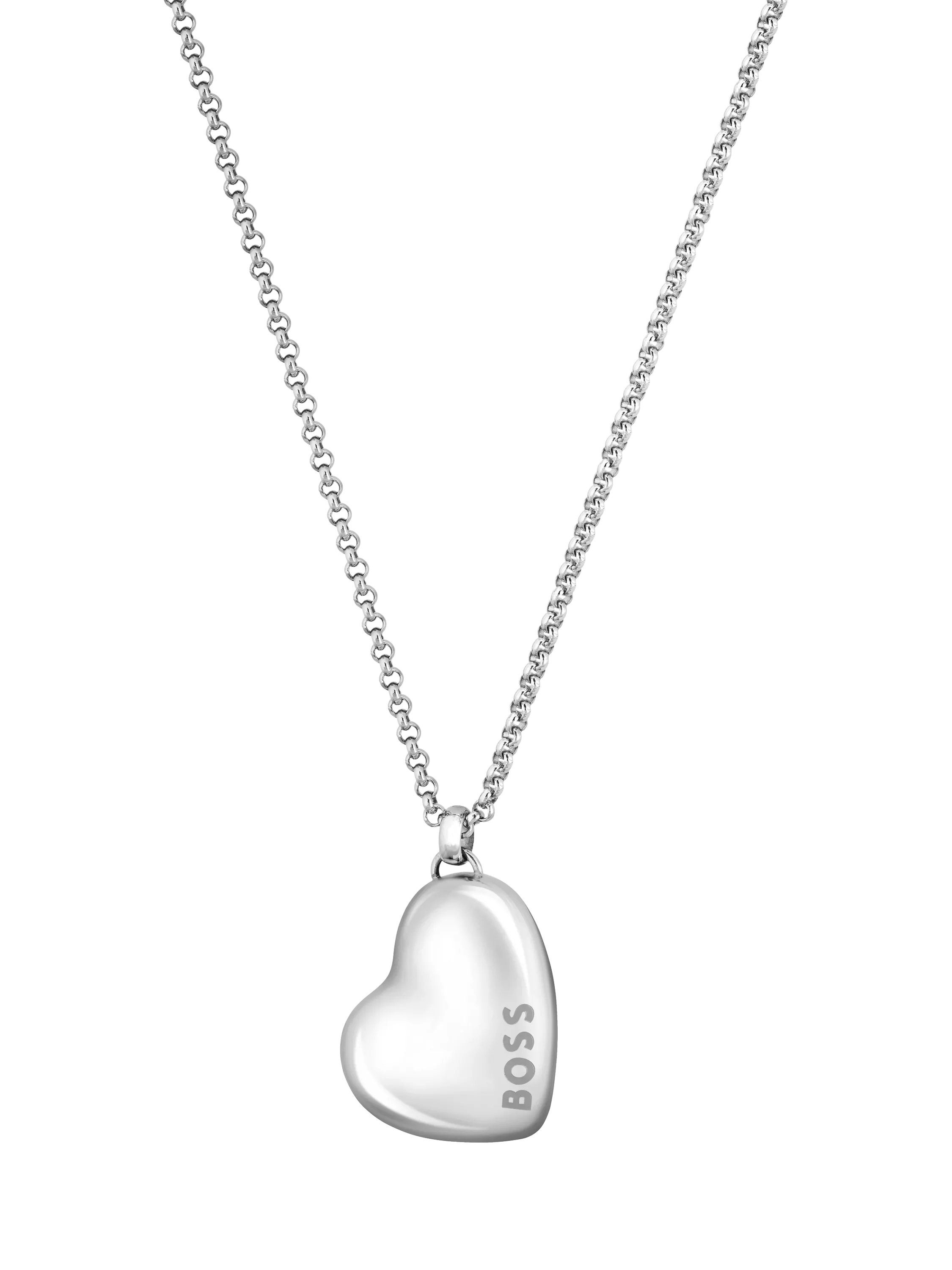 HUGO BOSS Honey Heart Charm Necklace, imported from the UK