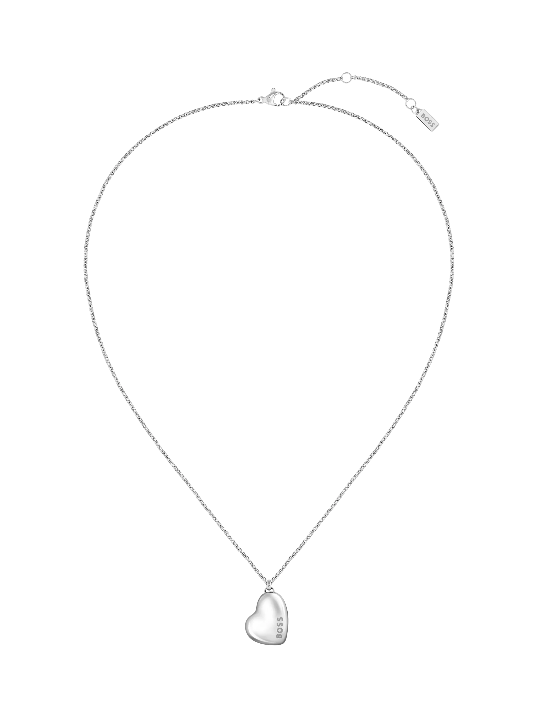 HUGO BOSS Honey Heart Charm Necklace, imported from the UK