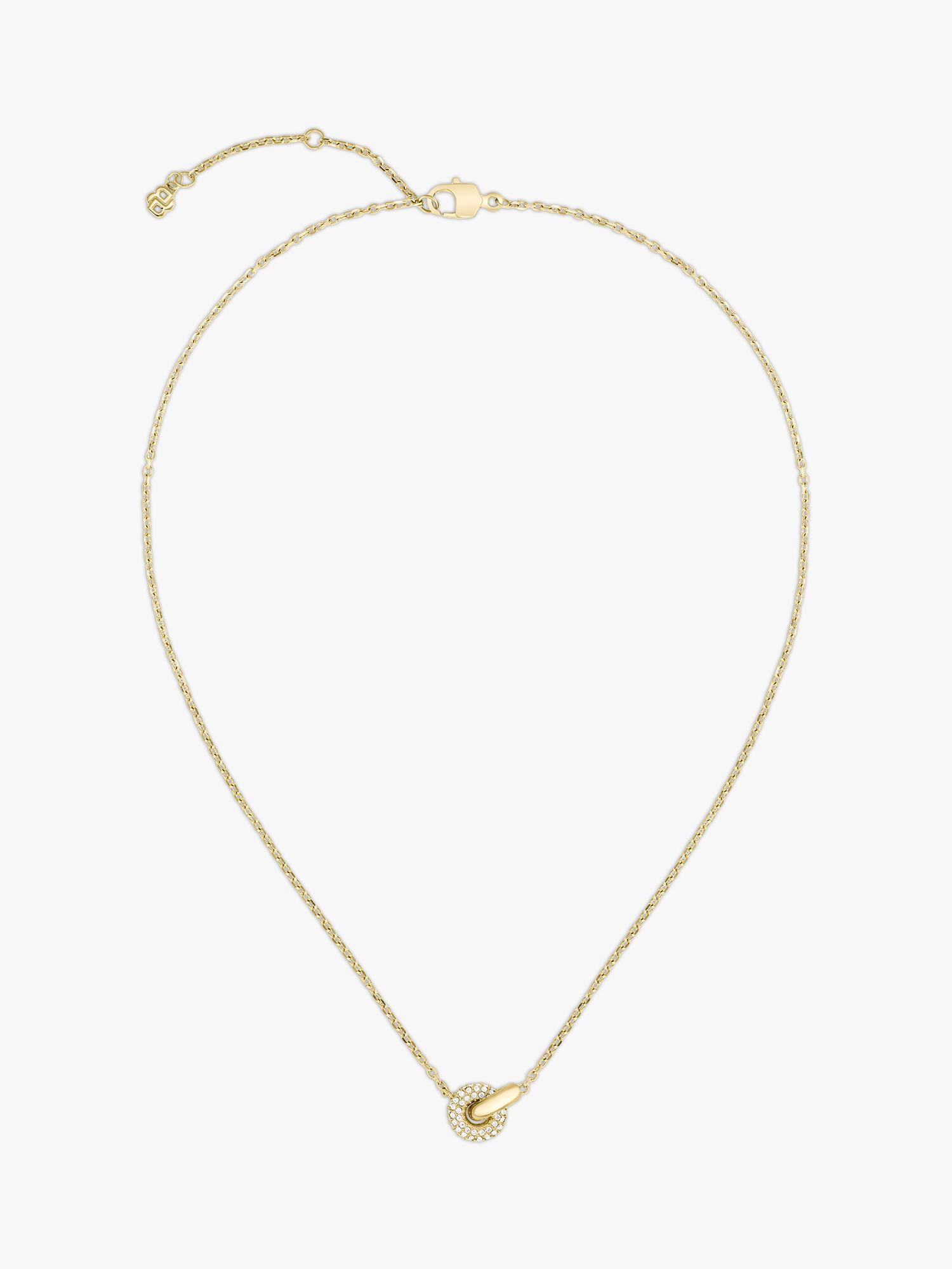 HUGO BOSS gold pendant with crystal pave - British product