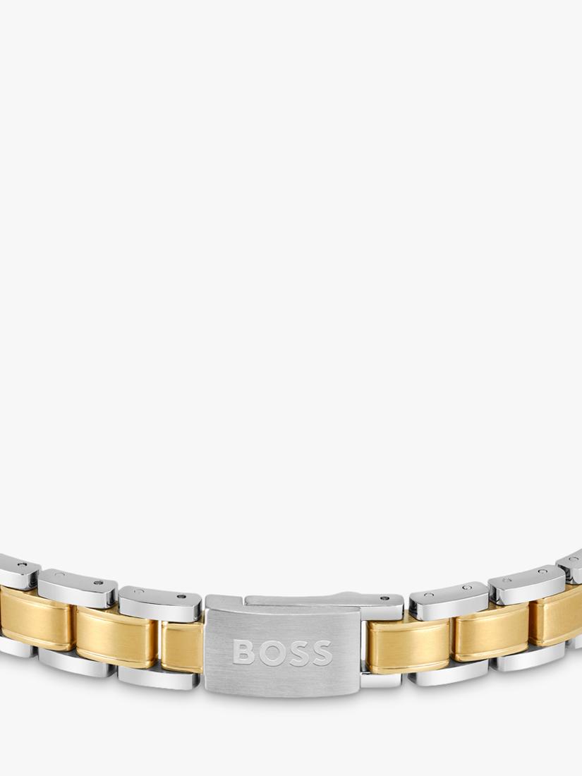 HUGO BOSS men's two-toned bracelet stainless steel, UK version