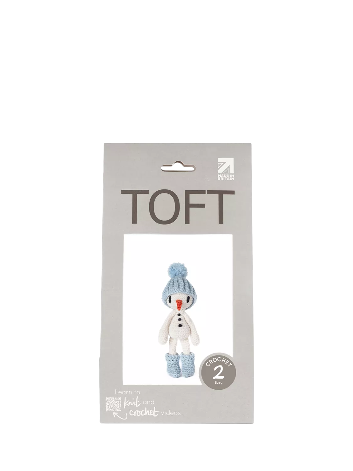TOFT snowman crochet kit for beginners, imported from the UK