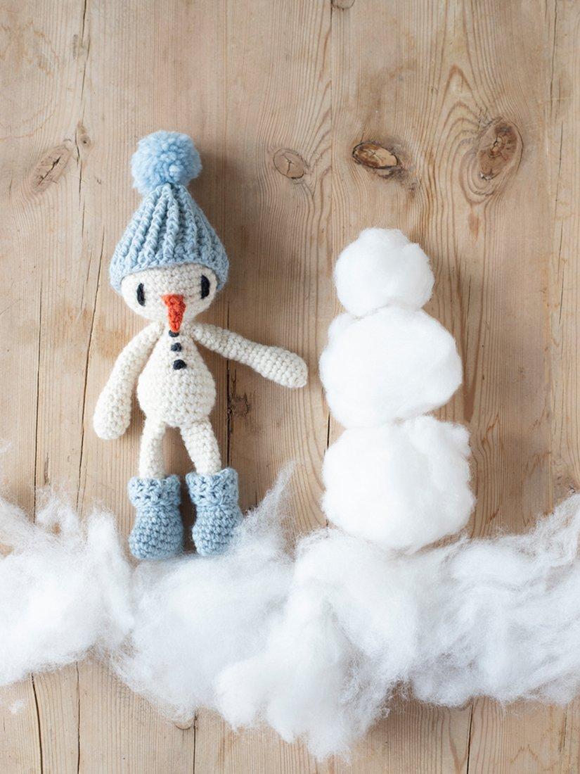 TOFT snowman crochet kit for beginners, imported from the UK
