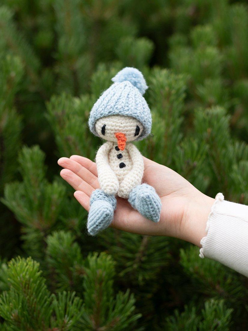 TOFT snowman crochet kit for beginners, imported from the UK