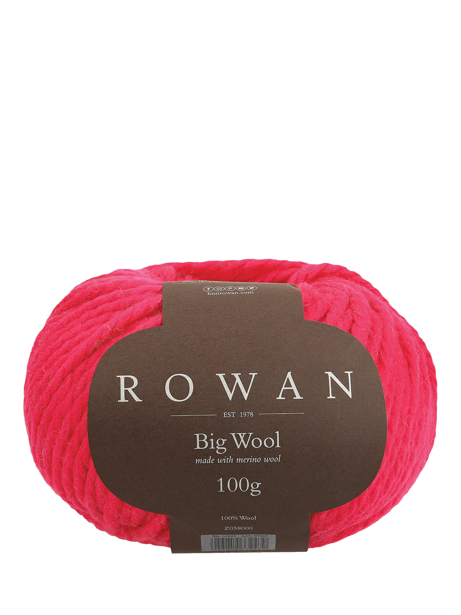 Rowan Big Wool super chunky merino yarn 100g, UK version