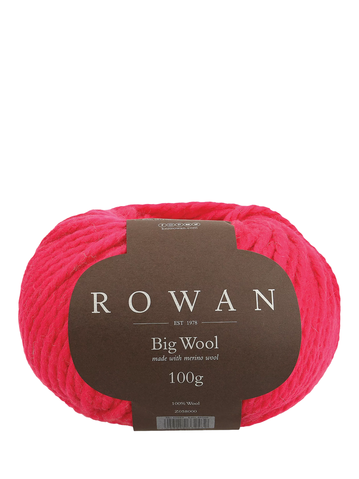 Rowan Big Wool super chunky merino yarn 100g, UK version