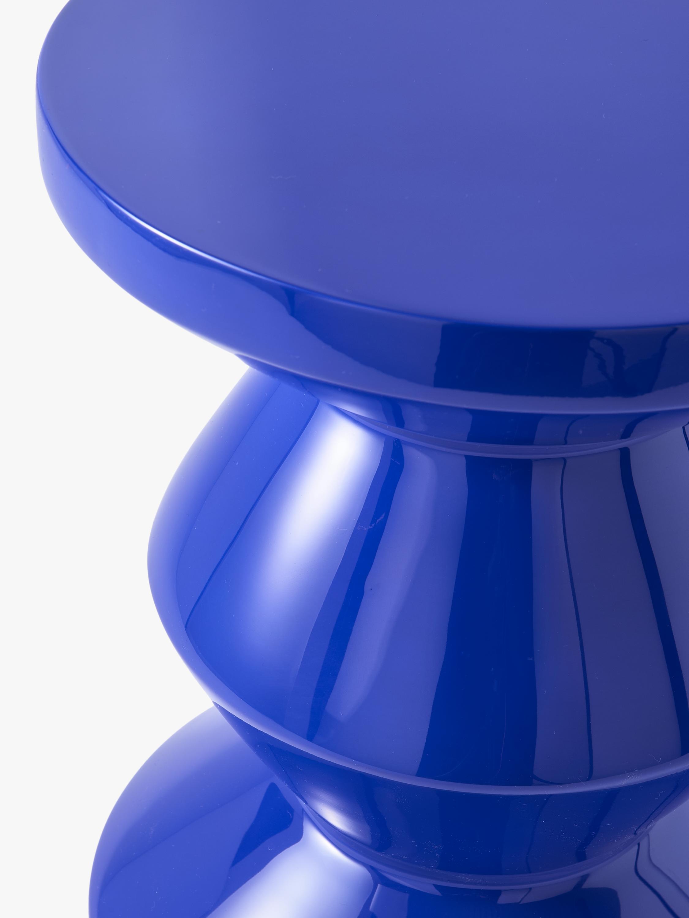 pols potten Zig Zag Stool in blue - British product