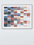 John Lewis Coastal Tile painted framed canvas 100x80cm, imported from the UK